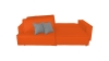 Диван Bombus Руслан-мини угловой еврокнижка (оранжевый) (3)