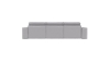 Диван Bombus Руслан угловой диван еврокнижка (светло-серый) мни (3)