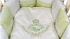 Комплект в кроватку L`Abeille Rich Family зелёный (6) мни (3)
