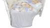 Комплект в кроватку L`Abeille Мишки под одеялом серый (6) мни (4)