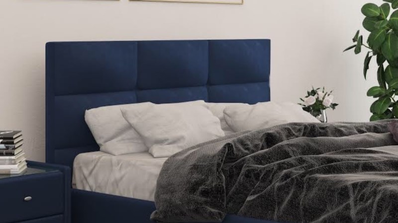 Кровать Bombus Corse Velvet Lux 29 (основание с ламелями) (1)