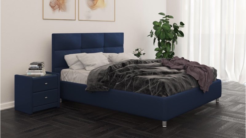 Кровать Bombus Corse Velvet Lux 29 (основание с ламелями) (0)