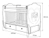Кроватка для новорожденного Bombus Famille (маятник, ящик; цв. белый) (2)