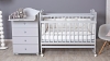 Кроватка для новорожденного Bombus Милана (качалка, цв. серый) мни (1)