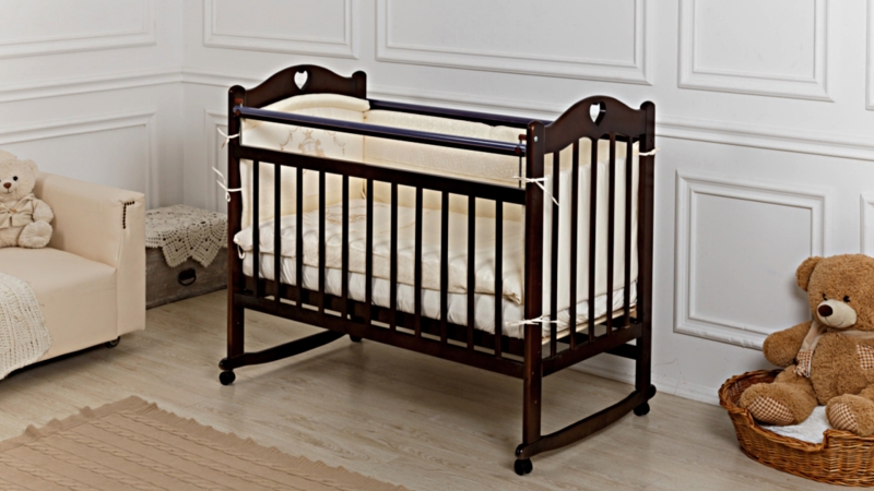 Кроватка для новорожденного Bombus Милана (качалка; цв. венге) (0)