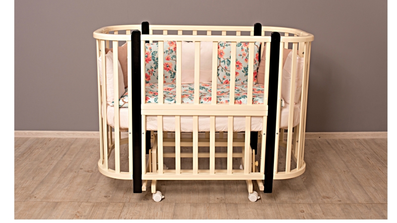 Кроватка для новорожденного Bombus Персона (цв. слон.кость/венге) (0)