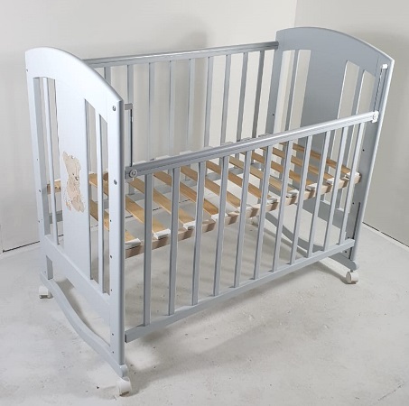 Кроватка для новорожденного Bombus Petit (качалка; цв. серый) (0)