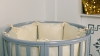 Кроватка для новорожденного Bombus Соня 8 в 1 (маятник; цв. серый) элит мни (1)