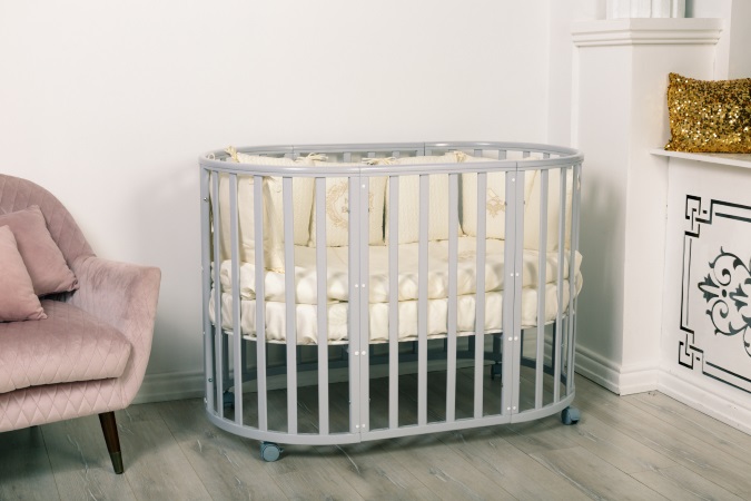 Кроватка для новорожденного Bombus Соня 8 в 1 (цв. серый элит) (0)